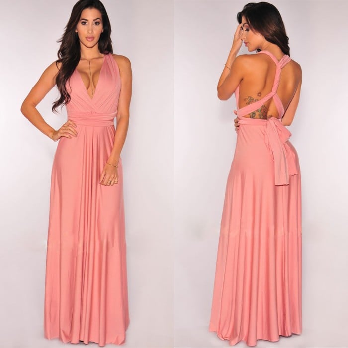 15-in-1 wandelbares Kleid mit mehreren Styling-Optionen