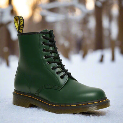 Klassische elegante Schnürstiefel aus Leder