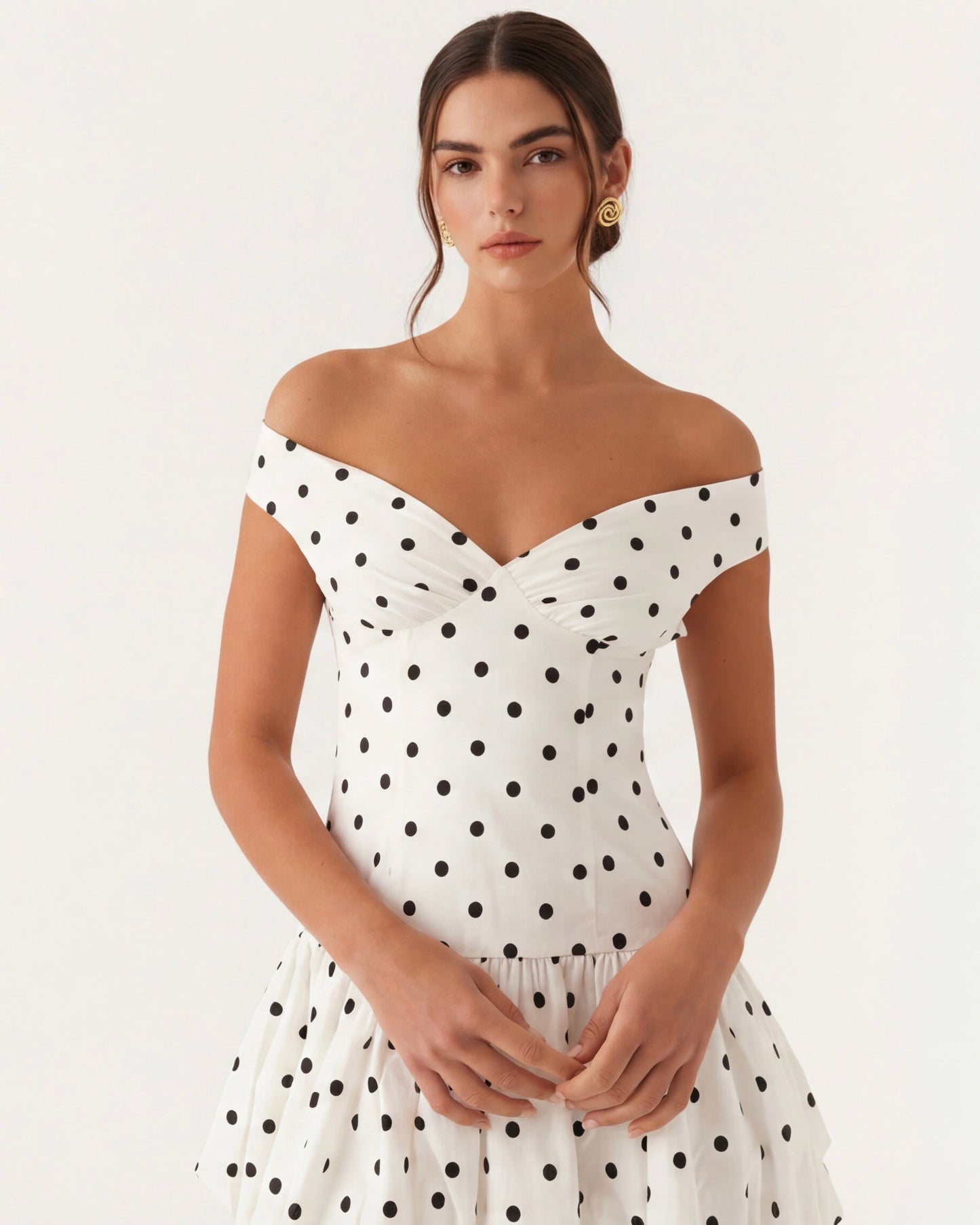 Mesaro ärmelloses Minikleid mit Rüschenapplikation