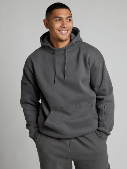 Gemütlicher Reise-Hoodie mit Flugmodus-Grafik
