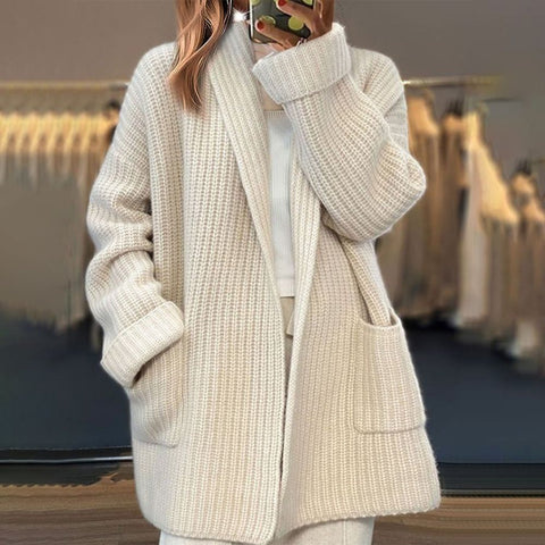 Gemütliche Strickjacke aus Wollmischung für Damen