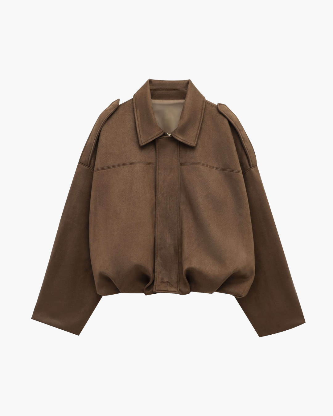 Wildleder-Bomberjacke für Damen