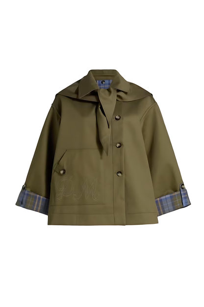 Wendbarer Crop-Trenchcoat – Schicker Lagen-Look