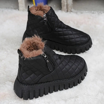 Damen Leder Winterstiefel mit orthopädischer Unterstützung