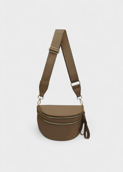 Elegante Leder-Bauchtasche für freihändigen Stil