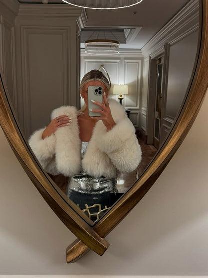 Übergroße Kapuzen-Winterjacke für Damen