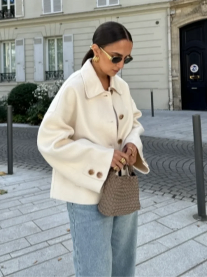 Elegante gesteppte Reversjacke für Übergangsjahreszeiten