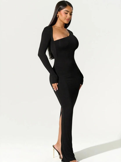 Viktoria® | Asymmetrisches One-Shoulder-Abendkleid in Maxilänge
