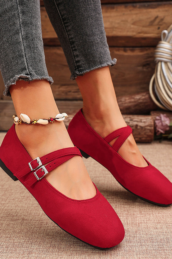Gespitzte Wildleder-Schnürschuhe mit rundem Zehenbereich