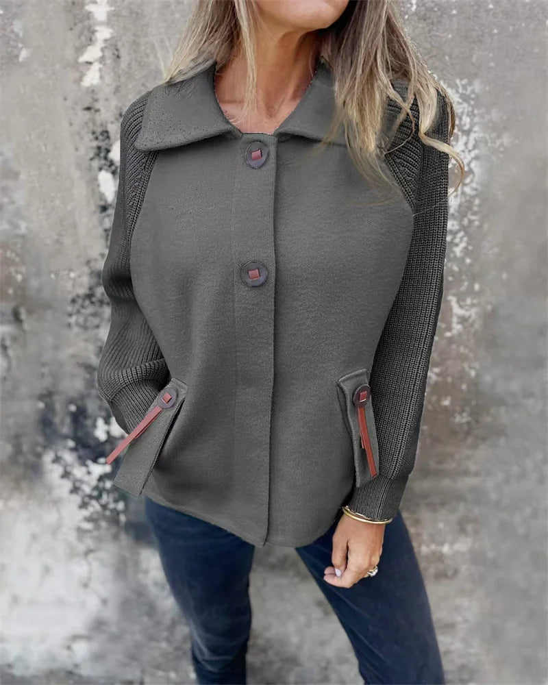 Gemütliche leichte Damen-Herbst-Winterjacke