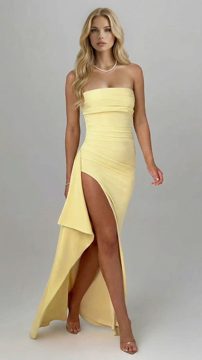 Elegantes Cora Maxikleid für Damen mit fließender Silhouette