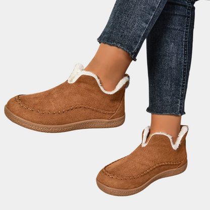 Gemütliche gefütterte Winterstiefel für Damen, rutschfeste Outdoor-Schuhe