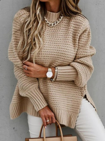 Gemütlicher Strickpullover mit elegantem Schnitt