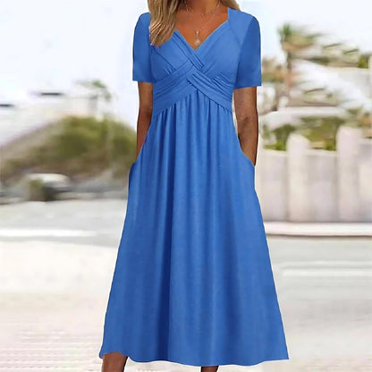 Stilvolles schmeichelhaftes Kleid für Damen
