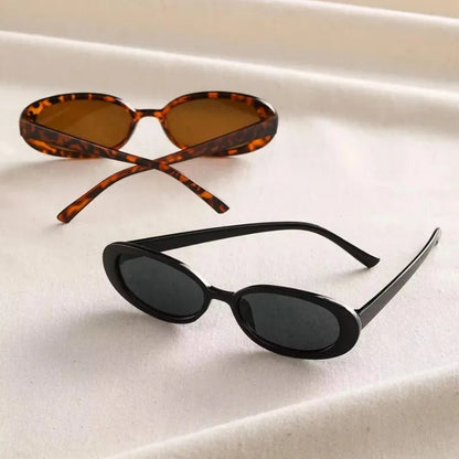 Retro-Sonnenbrille mit klarem Glas für zeitlosen Stil