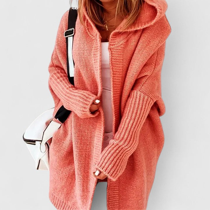 Gemütlicher leichter Strick-Cardigan-Pullover