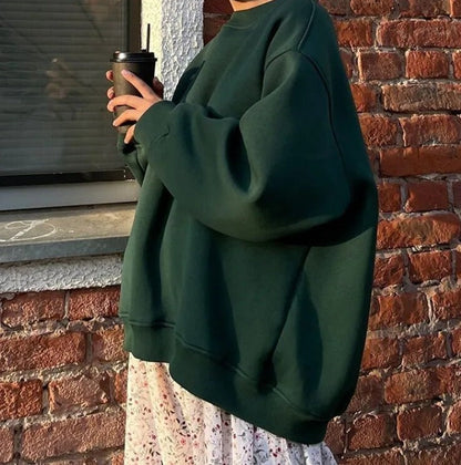 Gemütlicher übergroßer Strickpullover für lässiges Schichten