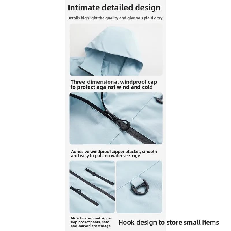 Wasserdichte Jacke für Outdoor-Abenteuer und den urbanen Alltag