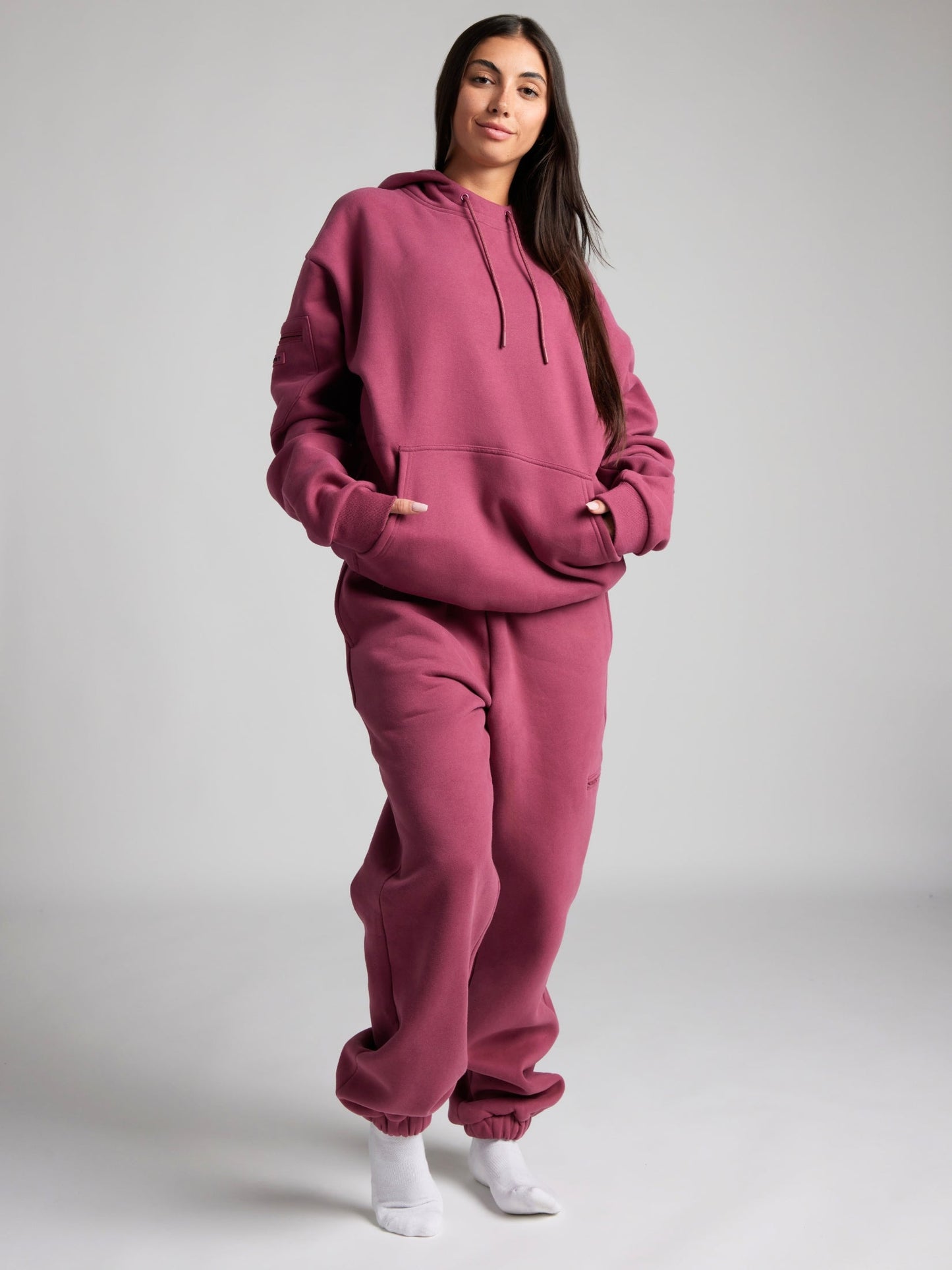 Gemütlicher Reise-Hoodie mit Flugmodus-Grafik