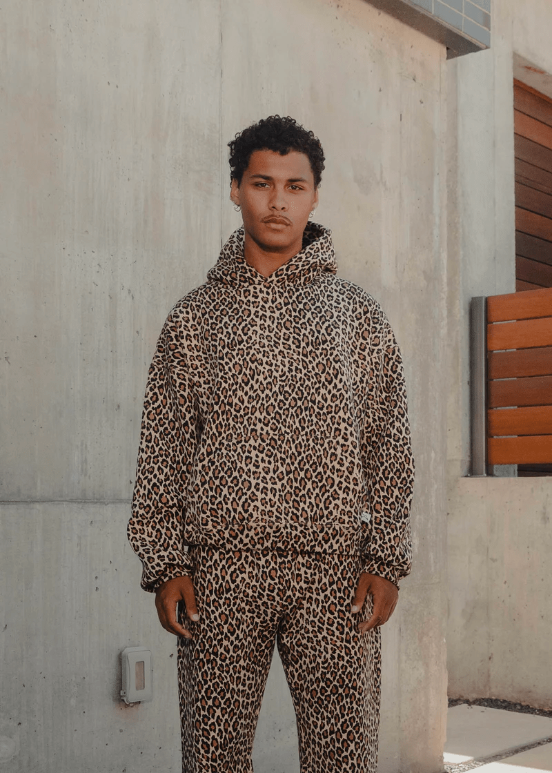 Gemütlicher Hoodie mit Gepardenmuster für lässigen Komfort