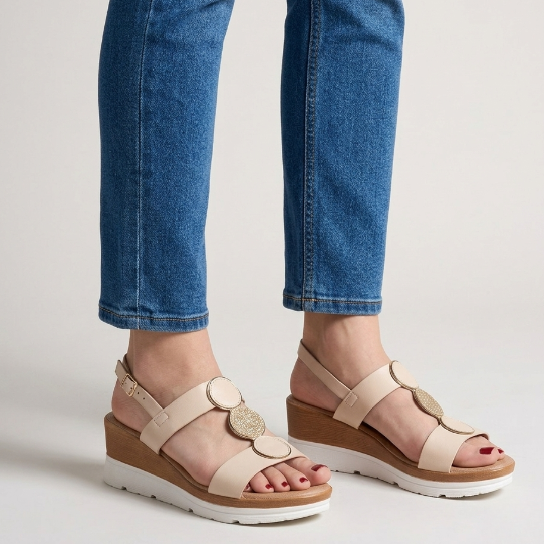 Stylische Keilabsatz-Sandale mit Komfort für Damen