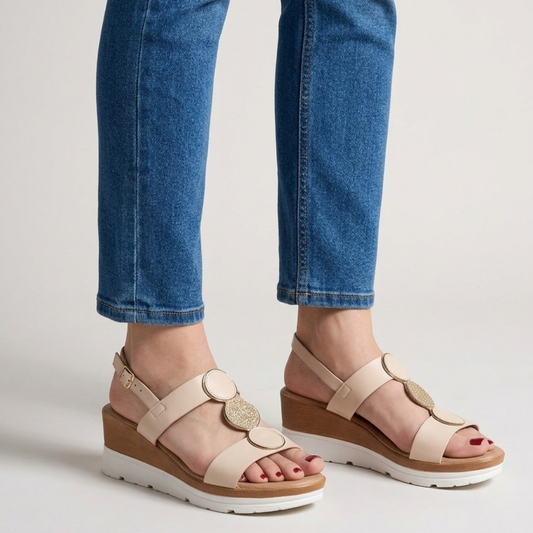 Stylische Keilabsatz-Sandale mit Komfort für Damen