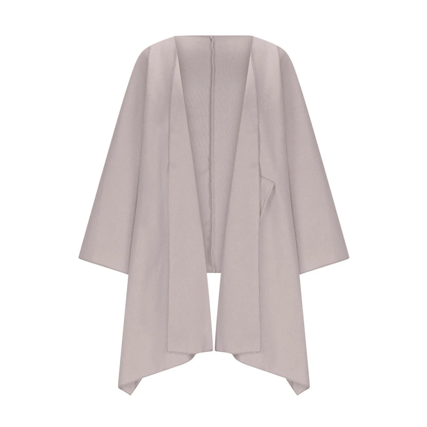 Gemütlicher langer Strickcardigan mit Fledermausärmeln