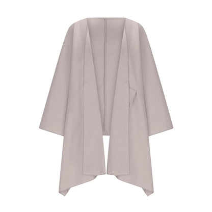 Gemütlicher langer Strickcardigan mit Fledermausärmeln
