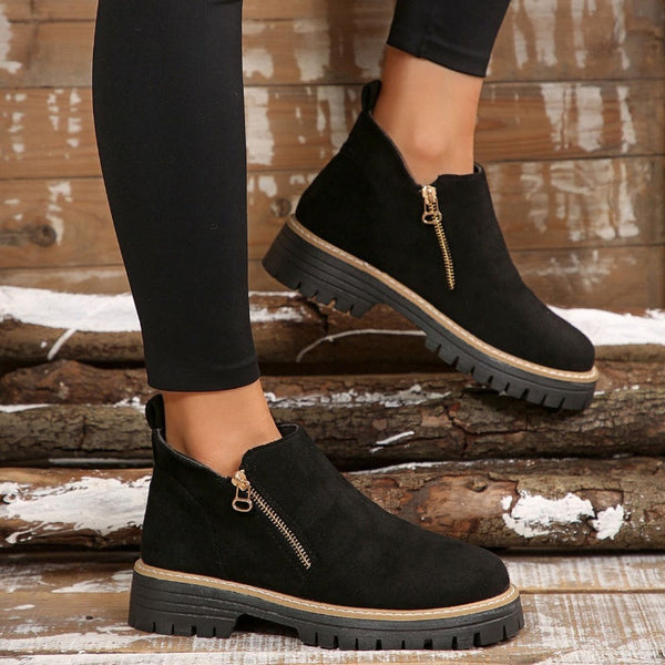 Schicke Leder-Stiefeletten für Damen