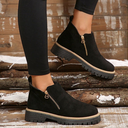 Schicke Leder-Stiefeletten für Damen