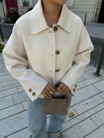 Elegante gesteppte Reversjacke für Übergangsjahreszeiten