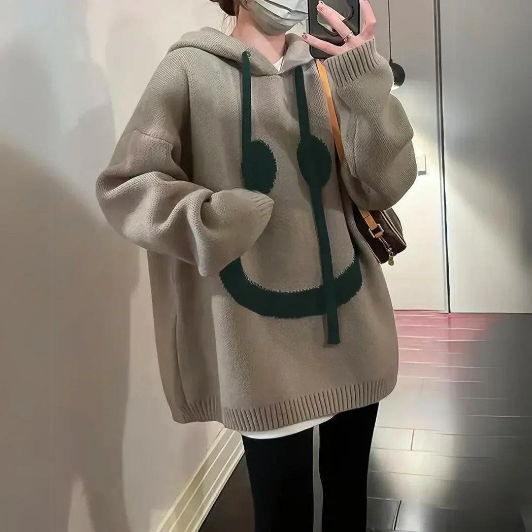 Gemütlicher übergroßer Kapuzenpullover
