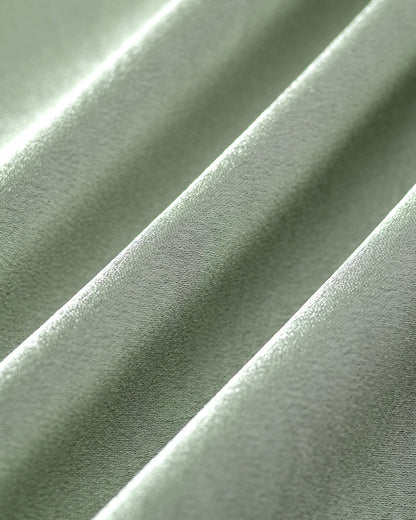 Grünes X-Cross Slip A-Linien Maxi-Kleid