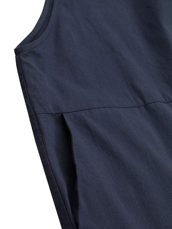 Damen Lässiger Overall mit Knöpfen