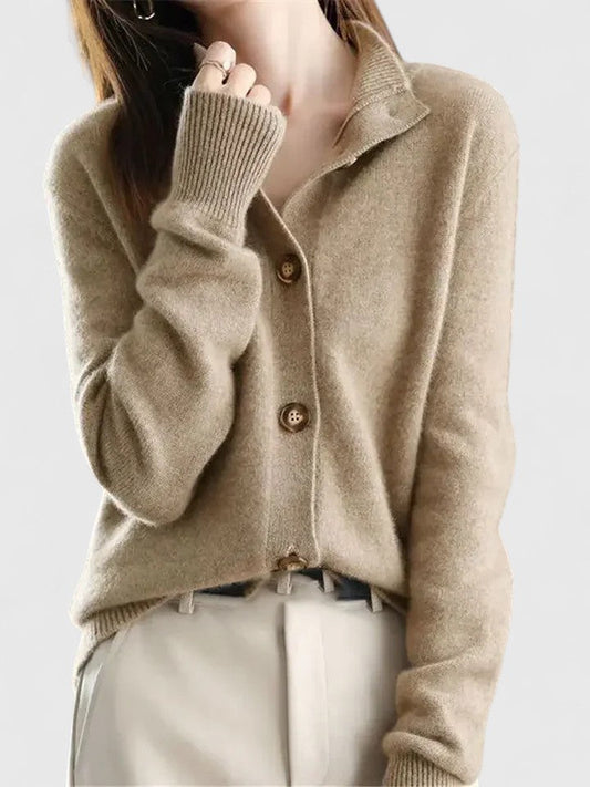 Klassischer Strickcardigan mit Knopfleiste