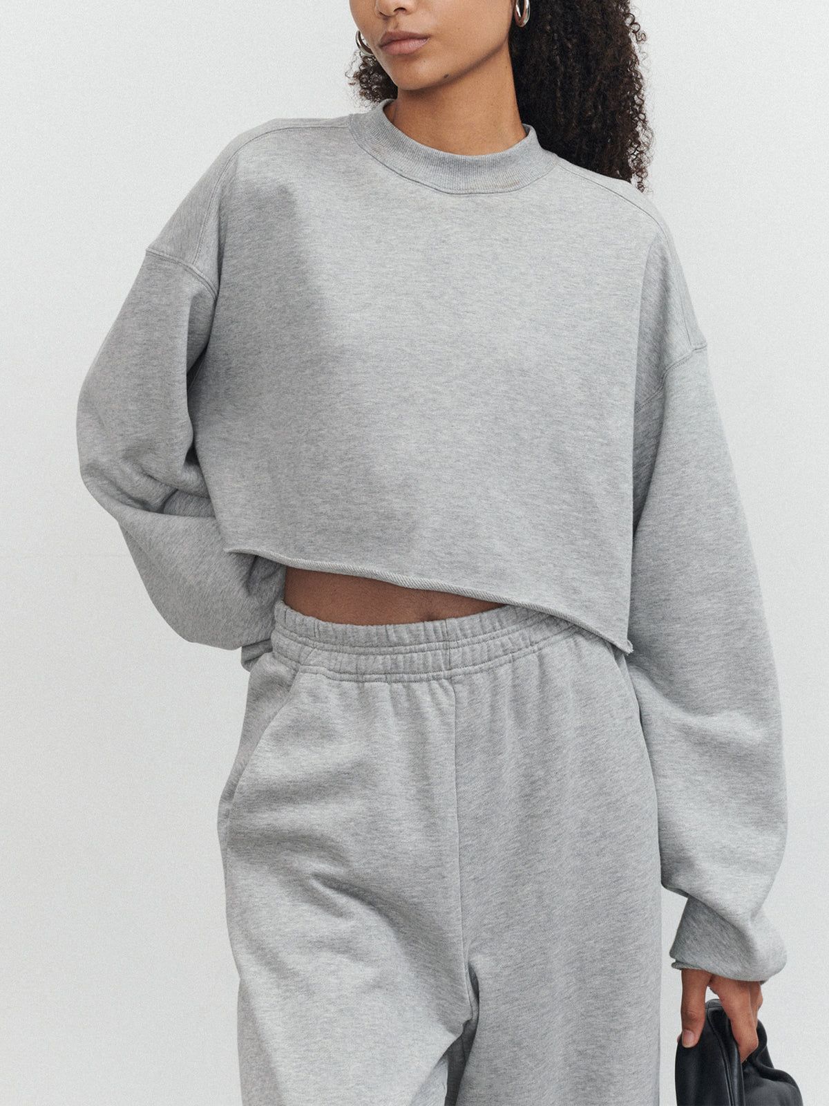 Bequemes, kurz geschnittenes Sweatshirt für lässigen Chic-Stil