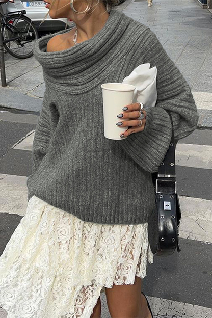Gemütlicher Strick-Winterpullover für lässigen Komfort