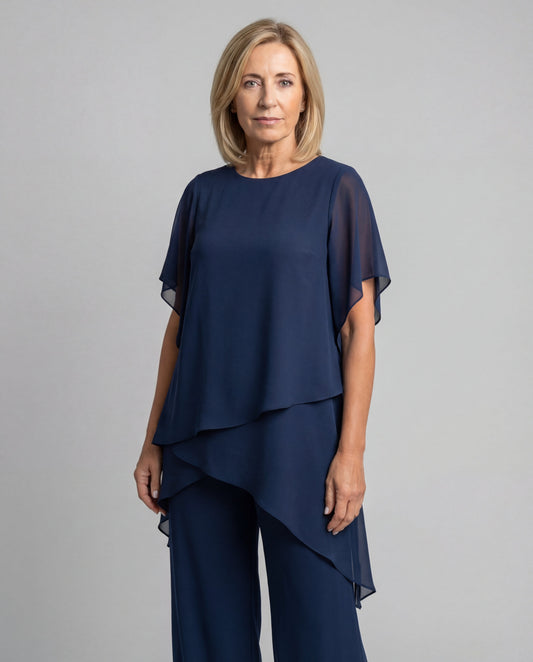 Fließendes zweiteiliges Set für Damen