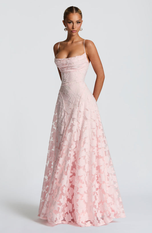Elegantes Jacquard-Abendkleid für Damen