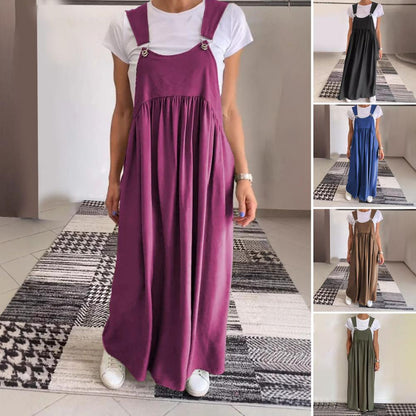 Locker sitzendes Kleid mit verstellbaren Trägern