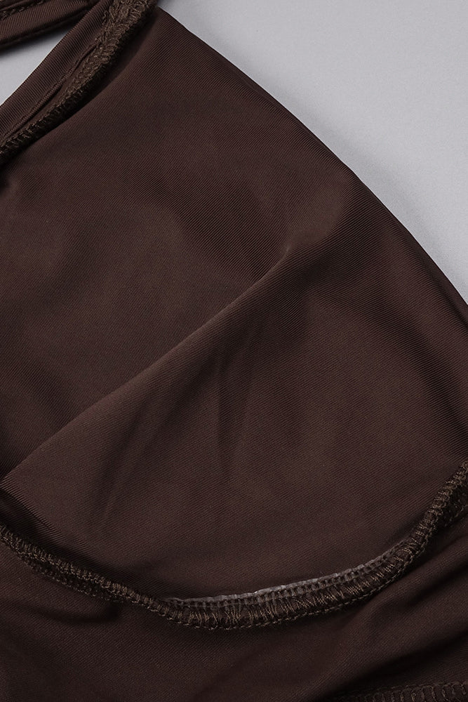 Maxikleid mit Trägern, drapiertem Design und verstellbarem Taillendetail