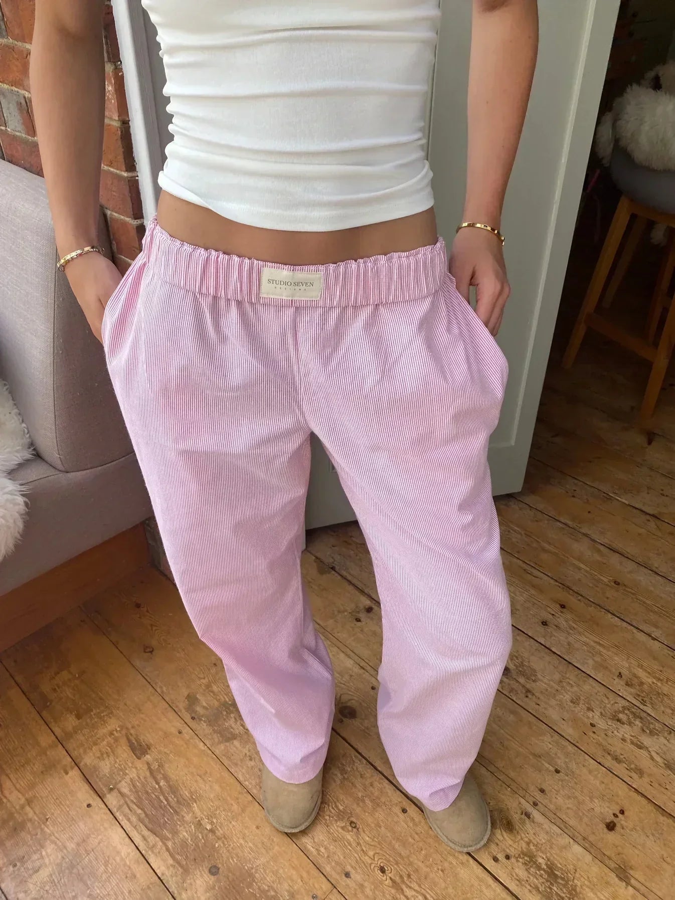 Leichte elegante Sommer-Leinenhose