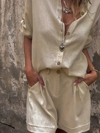 Stilvolles zweiteiliges Sommer-Set für Damen