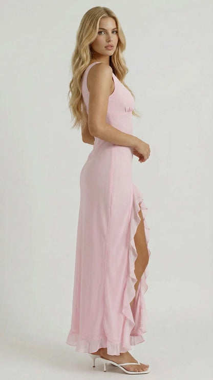 Elanora Ärmelloses Maxikleid mit Faltenrock