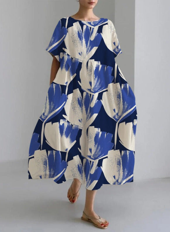 Pauline Laurent® | Hochwertiges Kleid mit Rundhalsausschnitt und modischer Passform