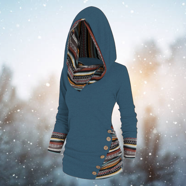 Samantha® | Lässiger Tribal-Kapuzenpullover