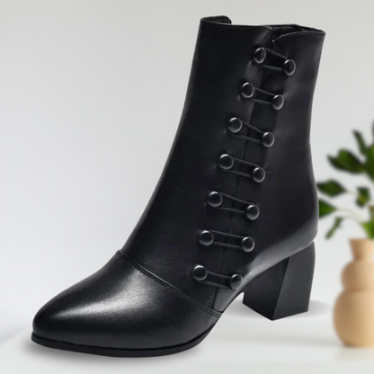 Kaity® | Elegante Stiefel mit seitlichen Knöpfen