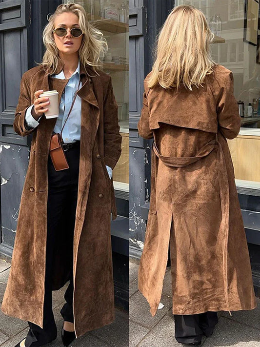 Jonas® | Eleganter Wintermantel aus Wildleder für Damen