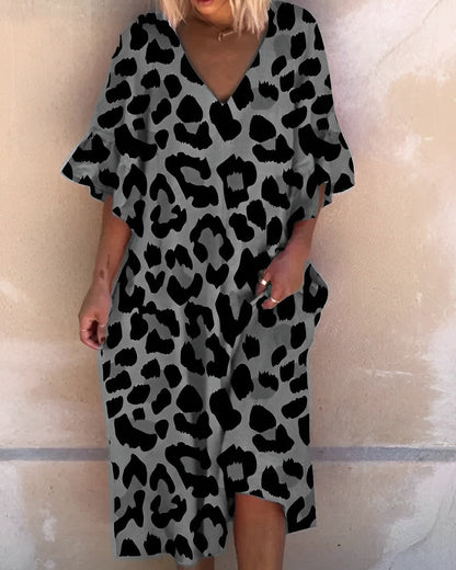 Isabelle Moreau® | Leopardenmuster-Kleid - Panthermuster-Kleid