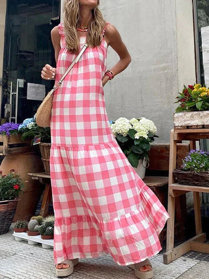 Léa Blanchet® | Sommer Boho Kleid in Rosa